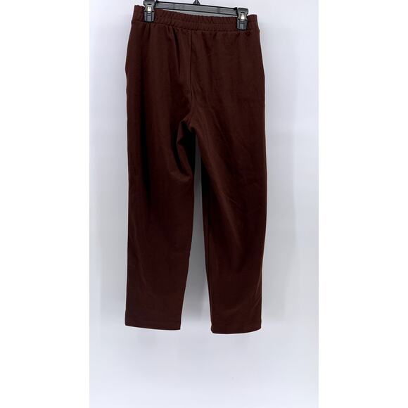 A NEW DAY Women's Brown Solid Pull-On Casual Straight-Leg Pant SZ S - Picture 2 of 9
